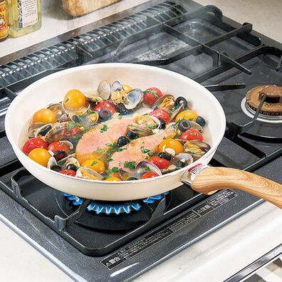 「セラミックコートフライパン　３点セット（鍋・フライパン）」