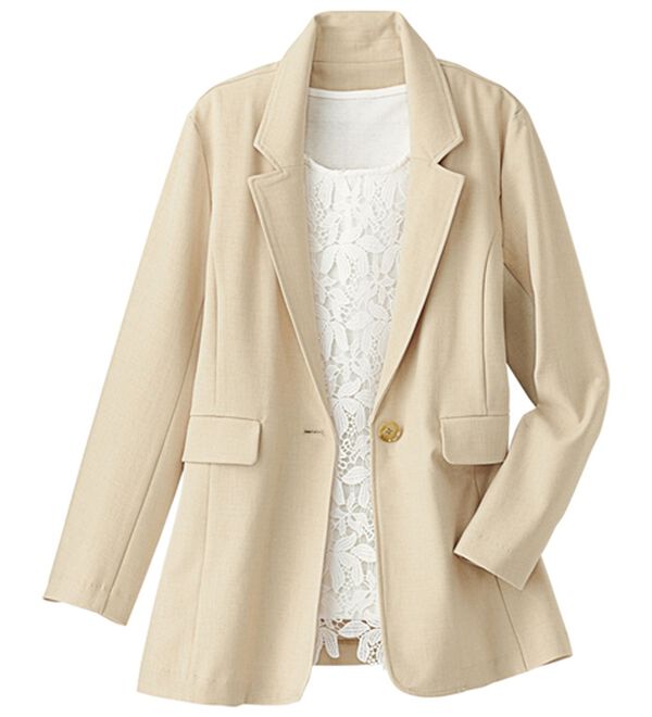 BELLUNA（ベルーナ）の「＜楽スタフィット＞テーラードジャケット（テーラードジャケット）」｜詳細画像