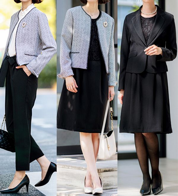 入卒式/セレモニー】ツイード着回し5点セットスーツ 2ジャケット