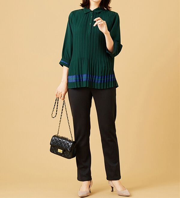 BELLUNA（ベルーナ）の「なめらかボンディング美脚ストレートパンツ（フルレングスパンツ）」｜詳細画像