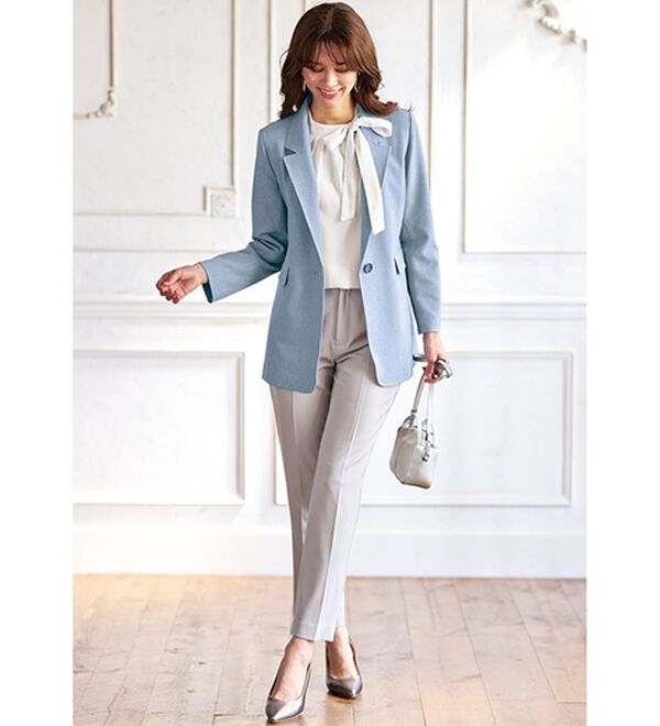 BELLUNA（ベルーナ）の「＜楽スタフィット＞シリーズ（ジャケット・パンツ・ベスト）（フルレングスパンツ）」｜詳細画像