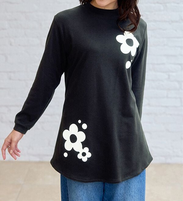 BELLUNA（ベルーナ）の「【メルティポンチ】プリントチュニック（チュニック）」｜詳細画像