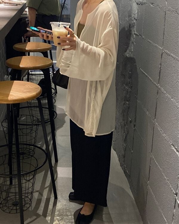 GeeRA（ジーラ）の「【着回し力◎】楽ちんすっきり見え！リブロングスカート（ロングスカート）」｜詳細画像