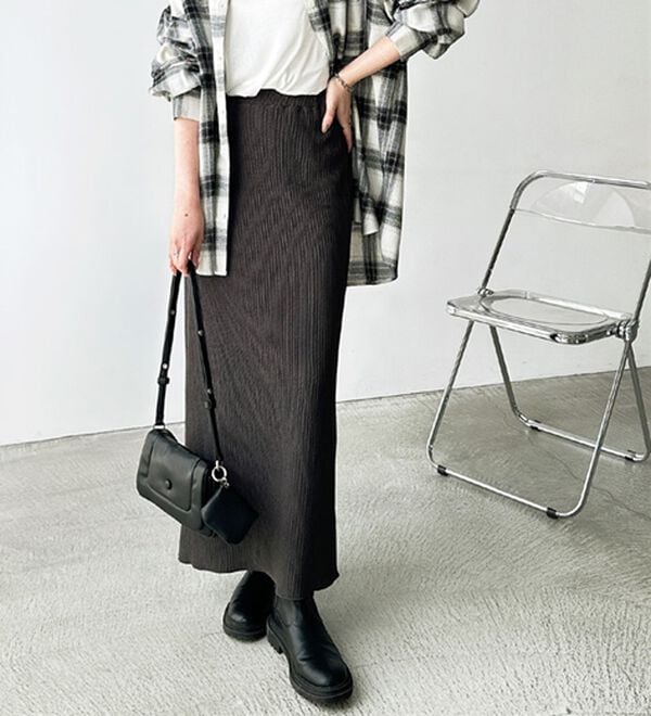 GeeRA（ジーラ）の「セルフカット美脚魅せタイトスカート（ロングスカート）」｜詳細画像