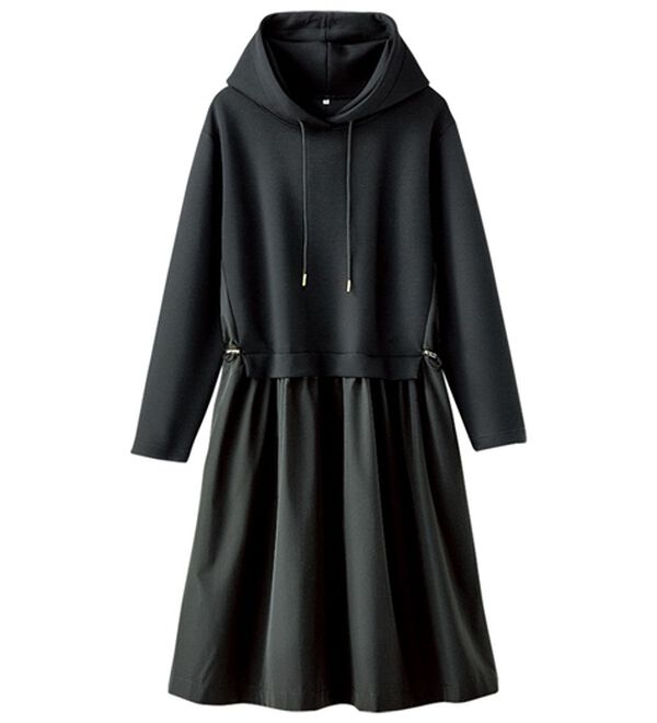 BELLUNA（ベルーナ）の「異素材切替ドロスト使いワンピース（その他ワンピース）」｜詳細画像