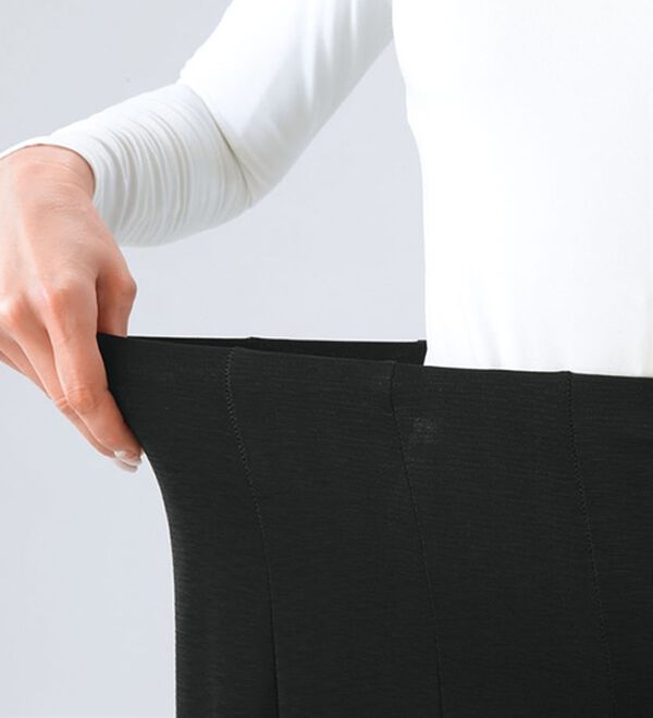 「すっきり見える１２枚はぎの涼やかスカート（ひざ丈スカート）」｜詳細画像