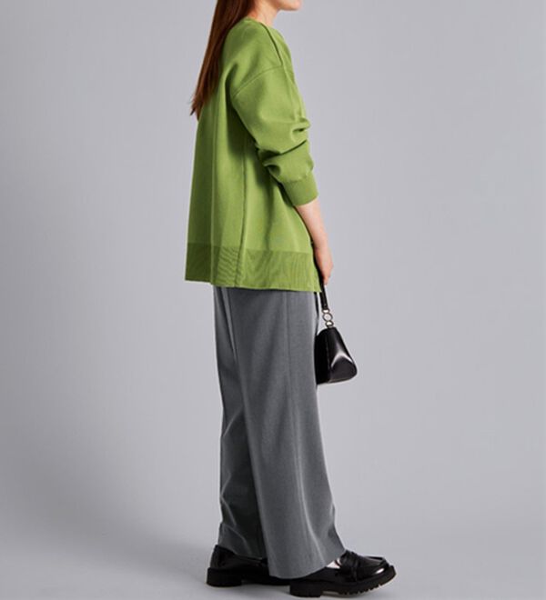 BELLUNA（ベルーナ）の「サマ見え！美脚タック使いワイドパンツ（ワイドパンツ・ガウチョ）」｜詳細画像