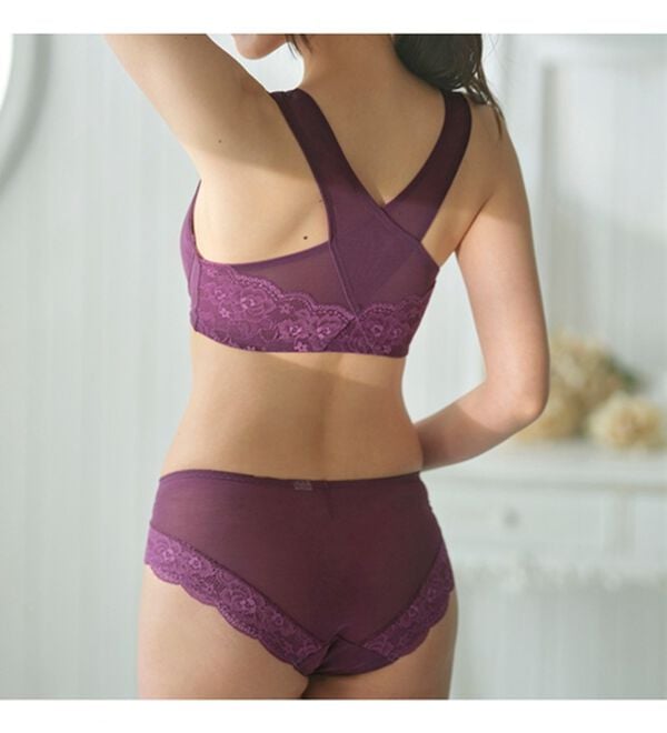 LAVIENNE（ラヴィエンヌ）の「スキッと美姿勢シリーズ　フロントホックブラ・ショーツ（別売）（ブラジャー）」｜詳細画像