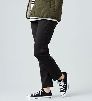 BELLUNA（ベルーナ）の「あったか裏起毛！ホカロンパンツ（フルレングスパンツ）」｜黒