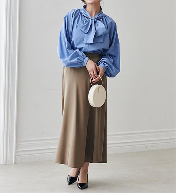 RANAN（ラナン）の「ボリュームボウタイブラウス（ブラウス）」｜詳細画像