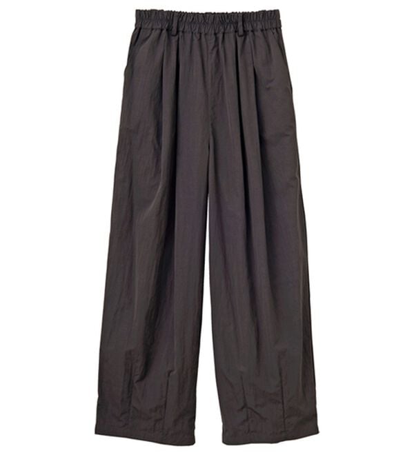 GeeRA（ジーラ）の「さらとろ素材が嬉しい！ダブルタックワイドパンツ（フルレングスパンツ）」｜詳細画像