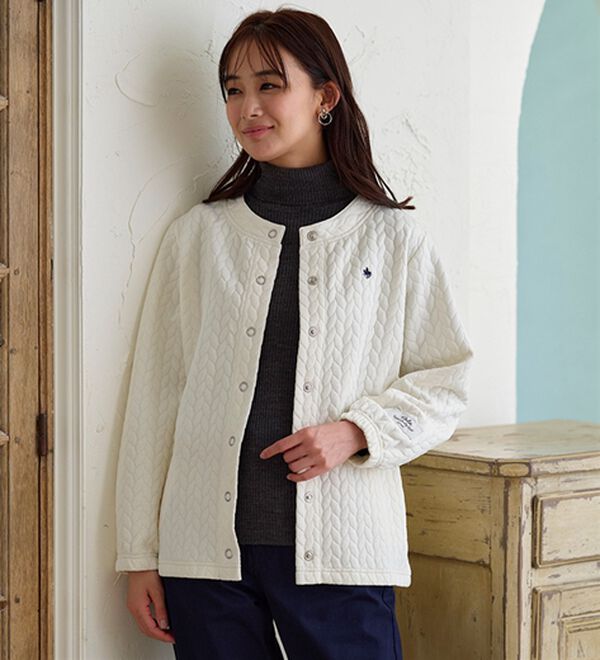 BELLUNA（ベルーナ）の「【ＰＯＬＯ　ＢＣＳ】ジャカード素材カーディガン（その他カーディガン）」｜詳細画像