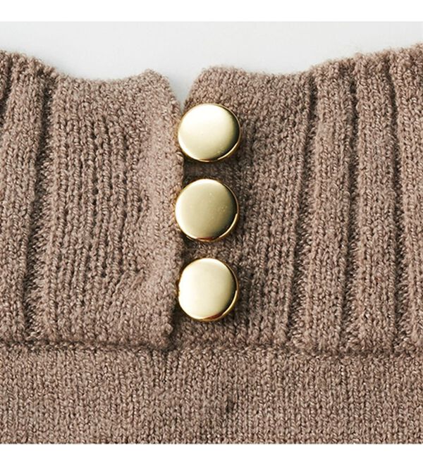 GeeRA（ジーラ）の「ボタン付モチモチニットトップス（ニット・セーター）」｜詳細画像