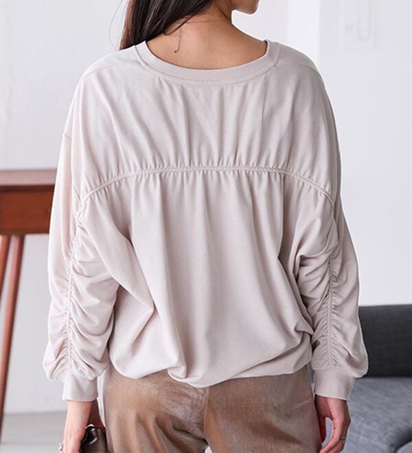 RANAN（ラナン）の「バックギャザーデザインスウェット（カットソー）」｜詳細画像