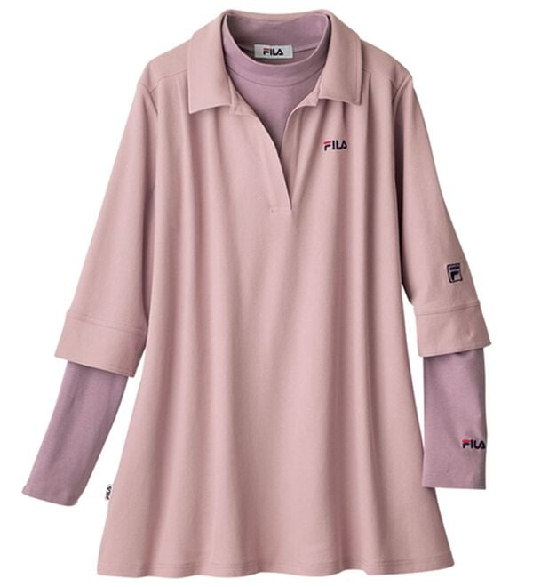 ルフラン（ルフラン）の「＜ＦＩＬＡ＞プルオーバー付スキッパーポロ（アンサンブル）」｜詳細画像