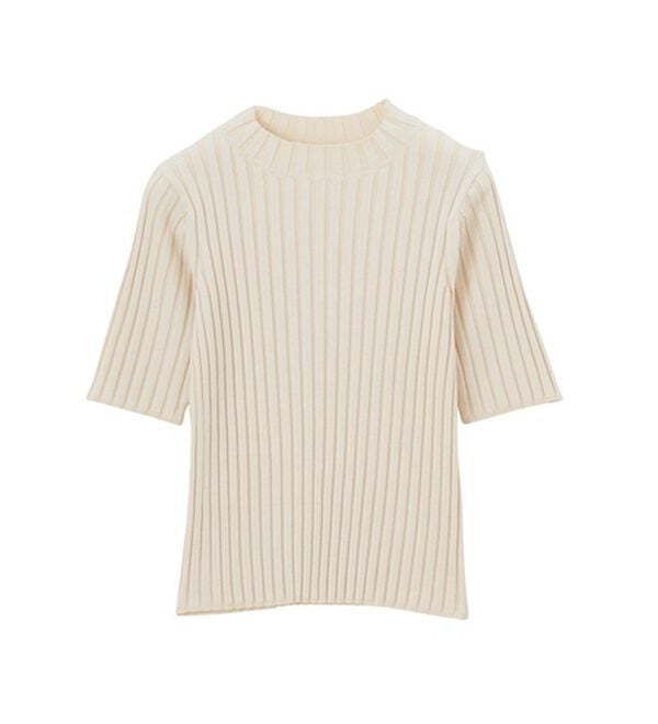 GeeRA（ジーラ）の「配色リブハイネックニット（ニット・セーター）」｜詳細画像