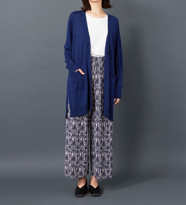 BELLUNA（ベルーナ）の「なめらか素材ゆったりプリーツパンツ（ワイドパンツ・ガウチョ）」｜詳細画像