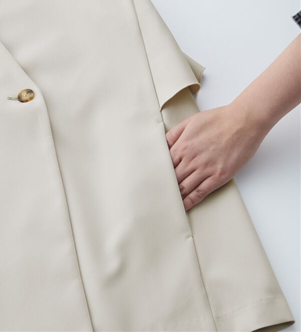 RANAN（ラナン）の「【２点セット】洗える！多機能バックフリルベストセットアップ（パンツスーツ）」｜詳細画像