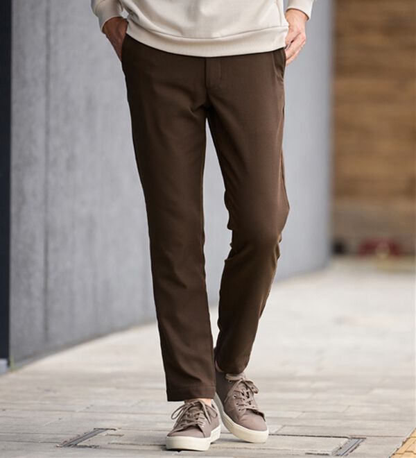 REMEN'S（リメンズ）の「起毛やわらかテーパードパンツ（メンズフルレングスパンツ）」｜詳細画像