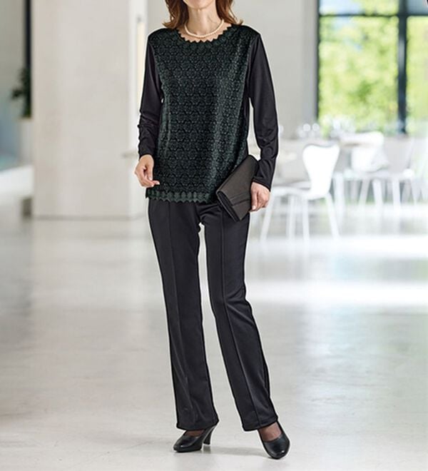 BELLUNA（ベルーナ）の「【２枚組】フォーマル対応デザインブラウス（ブラウス）」｜詳細画像