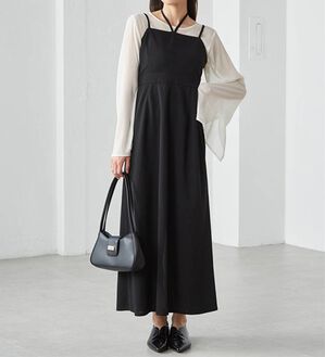 RANAN（ラナン）の「ホルターネックキャミワンピース（その他ワンピース）」｜ブラックＩ