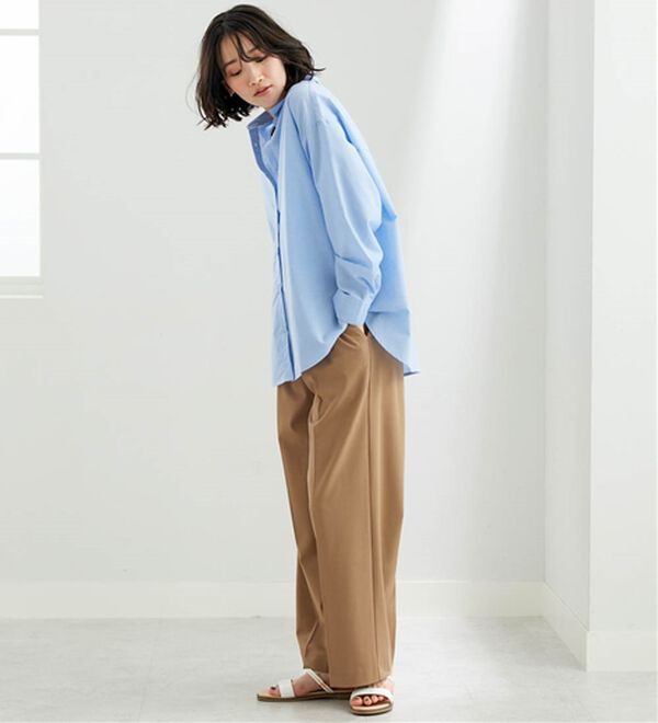 BELLUNA（ベルーナ）の「麻入りイージーケアゆったりシャツ（シャツ）」｜詳細画像