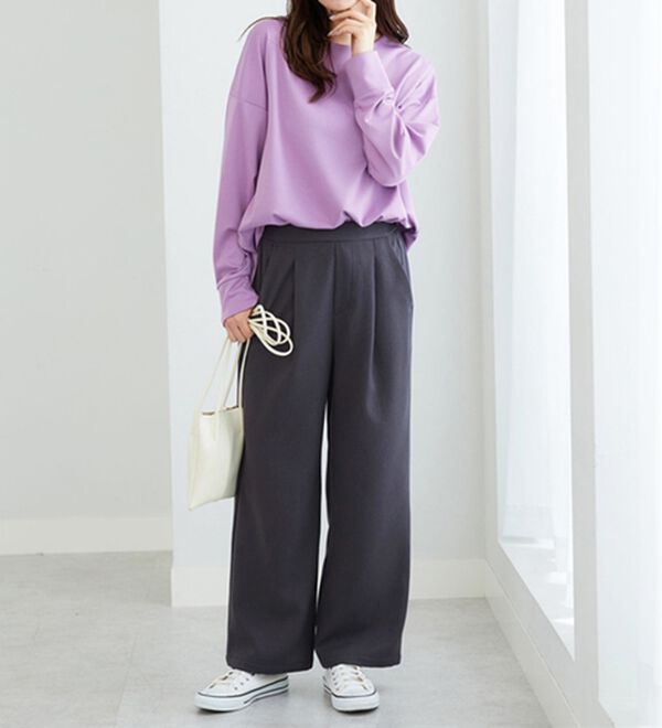 BELLUNA（ベルーナ）の「【2点セット】ウーリッシュ素材ビスチェセットアップ（セットアップ）」｜詳細画像