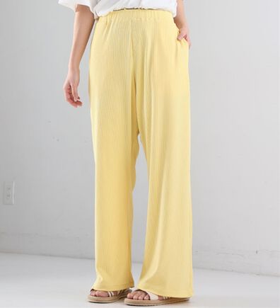 A HAPPY MARILYN（アハッピーマリリン）の「【Ｌ～８Ｌ】丈が選べる！さらトロリブイージーパンツ（ワイドパンツ・ガウチョ）」