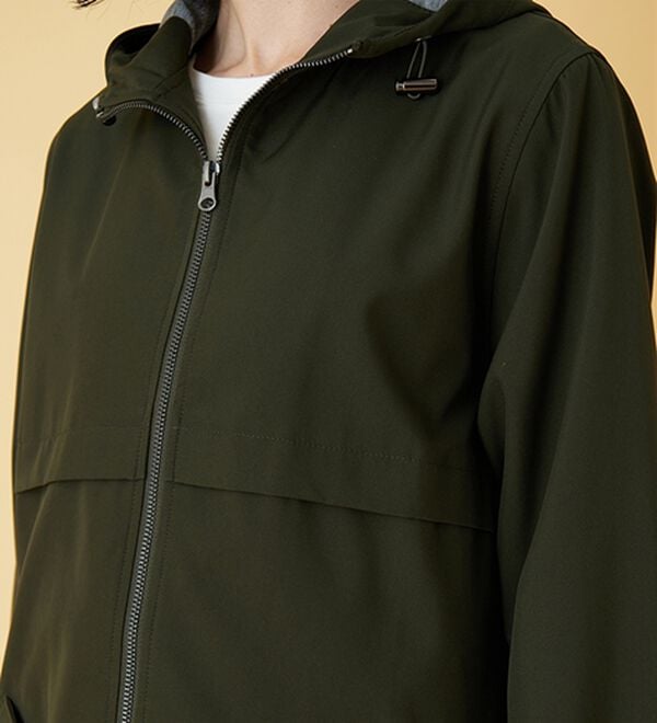 BELLUNA（ベルーナ）の「はっ水加工ボンディング素材ロング丈パーカー（ハーフコート）」｜詳細画像