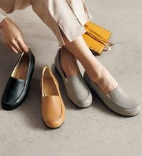 ルフラン（ルフラン）の「ラシーナコンフォート　４Ｅ外反母趾対応モカシンシューズ（フラットシューズ）」