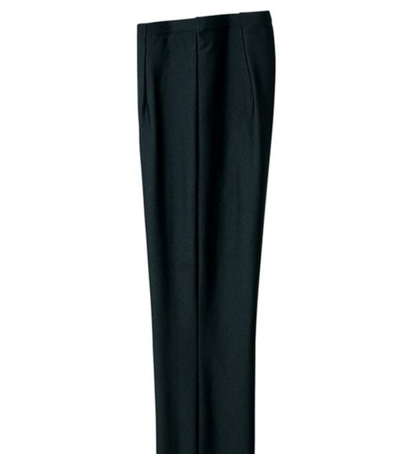 ルフラン（ルフラン）の「日本製すっきりチュニックパンツ（フルレングスパンツ）」｜黒