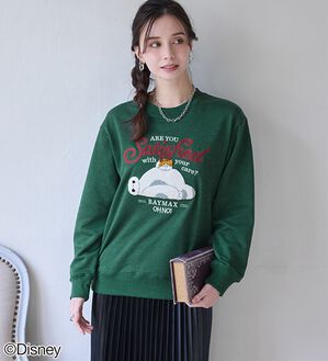 BELLUNA（ベルーナ）の「＜Ｄｉｓｎｅｙ＞【ベイマックス】さがら刺しゅう裏毛トレーナー（カットソー）」｜グリーン