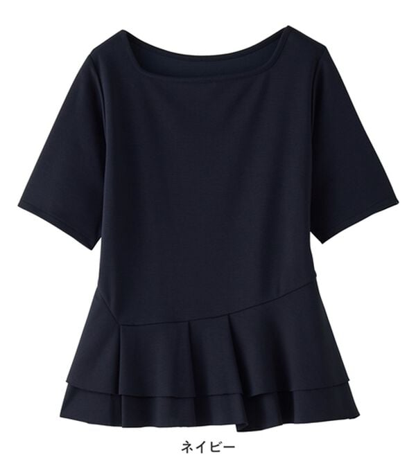 alotta（アロッタ）の「スクエアネックティアードトップス（カットソー）」｜詳細画像