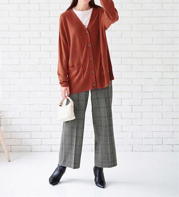 BELLUNA（ベルーナ）の「もちもちカシミヤタッチニットカーディガン（ニットカーディガン）」｜詳細画像