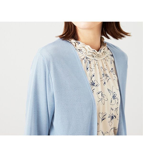 BELLUNA（ベルーナ）の「【2点セット】花柄プルオーバー＆カーデアンサンブル（アンサンブル）」｜詳細画像