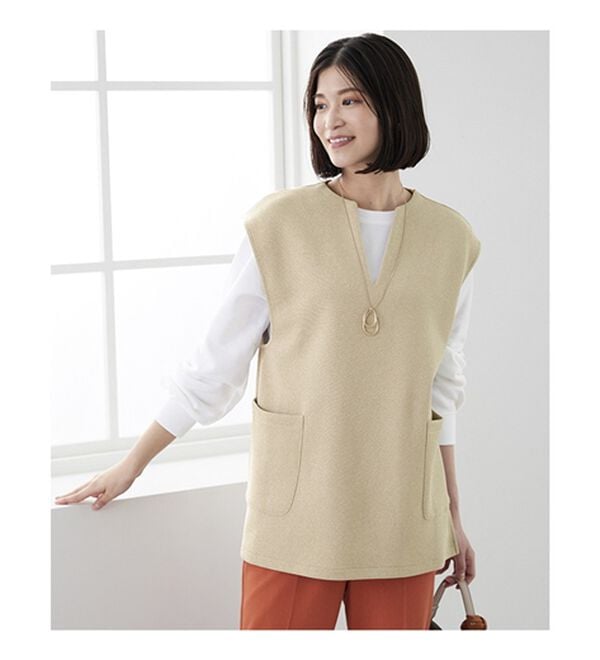 BELLUNA（ベルーナ）の「ポケット付ベストアンサンブル（アンサンブル）」｜詳細画像