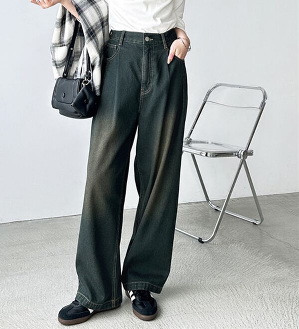 GeeRA（ジーラ）の「２タックワイドデニムパンツ（フルレングスパンツ）」｜詳細画像