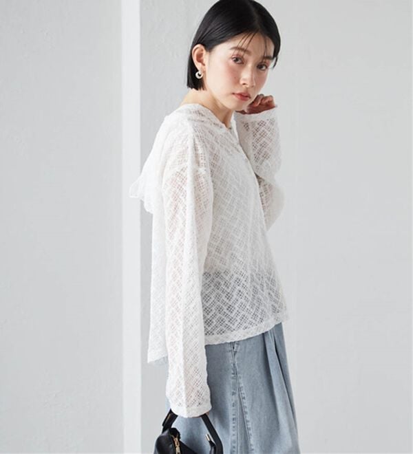 RANAN（ラナン）の「レースフーディートップス（カットソー）」｜詳細画像