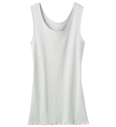 LAVIENNE（ラヴィエンヌ）の「綿１００％オーガニックコットンリブタンクトップ（肌着・インナーウェア）」