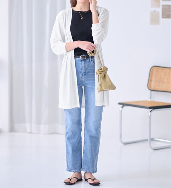 Viola e Viola（ヴィオラ エ ヴィオラ）の「【選べる丈】こなれカーデ（その他カーディガン）」｜詳細画像