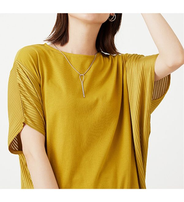 BELLUNA（ベルーナ）の「サイドシャドーストライプ切替チュニック（チュニック）」｜詳細画像