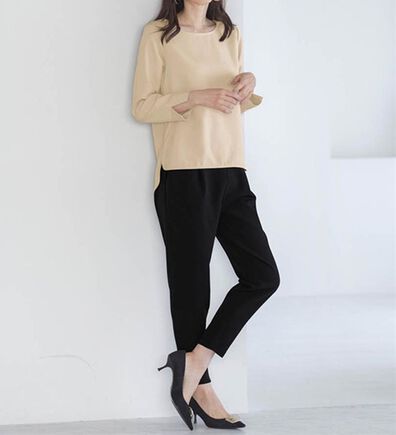 RANAN（ラナン）の「【選べるデザイン】楽してきれい見え！セットアップ（ブラウススーツ）」