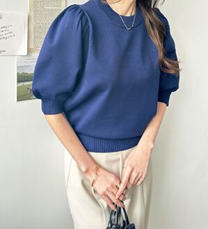 GeeRA（ジーラ）の「パフスリーブニットプルオーバー（ニット・セーター）」｜詳細画像