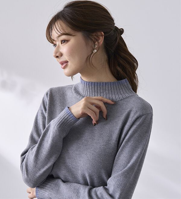 BELLUNA（ベルーナ）の「チクチクしない！ラメ入りウォッシャブルセーター（ニット・セーター）」｜詳細画像