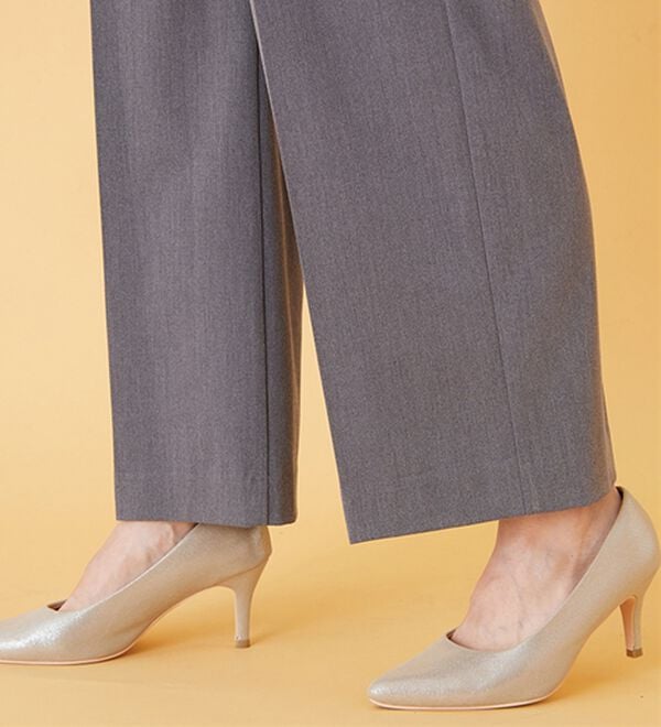 BELLUNA（ベルーナ）の「サマ見え！美脚タック使いワイドパンツ（ワイドパンツ・ガウチョ）」｜詳細画像