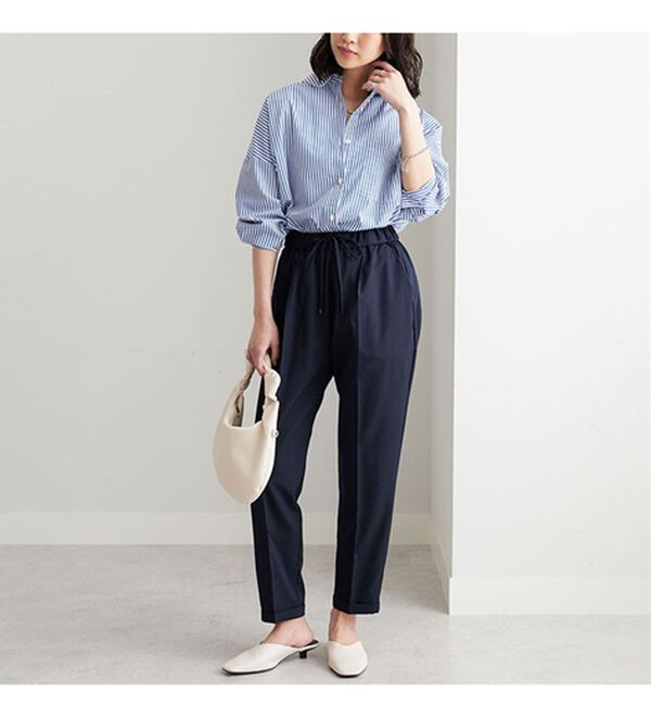 GeeRA（ジーラ）の「美脚とろみタックパンツ（フルレングスパンツ）」｜詳細画像