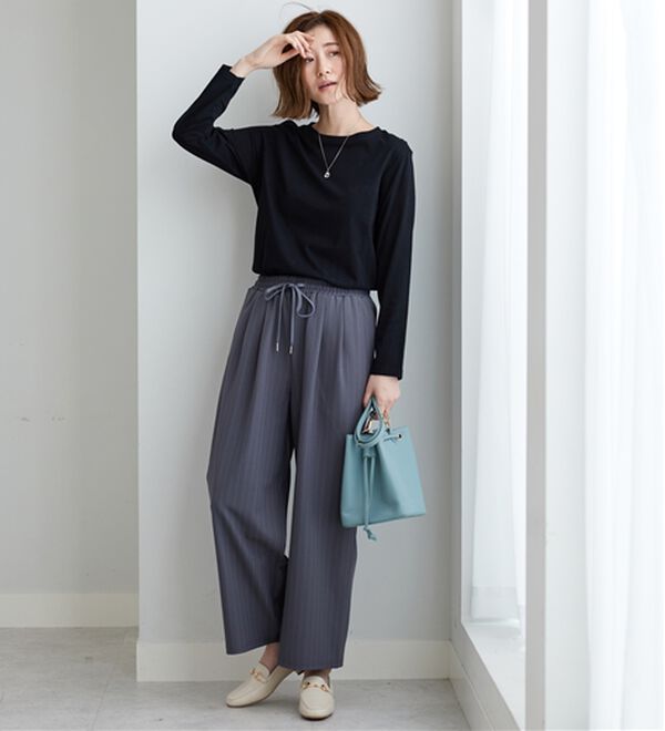 BELLUNA（ベルーナ）の「綿１００％大人顔サマ見えプルオーバー（カットソー）」｜詳細画像