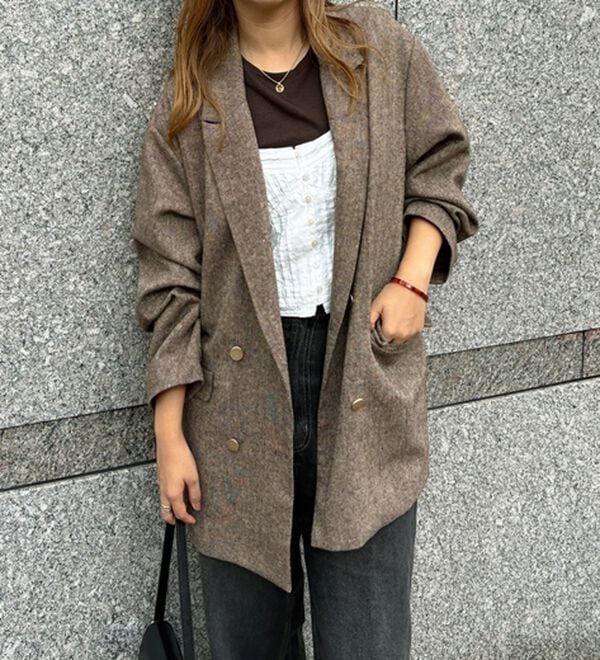 GeeRA（ジーラ）の「オーバーサイズダブルテーラードジャケット（テーラードジャケット）」｜詳細画像