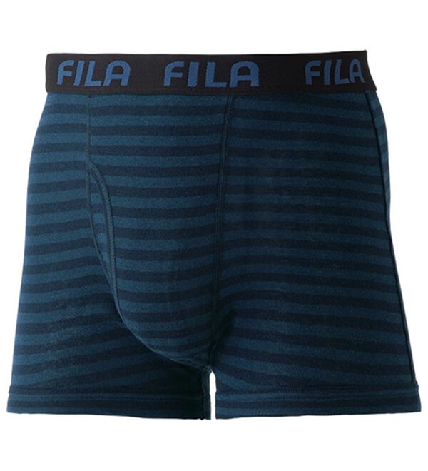 「【４枚組】＜フィラ＞スタイリッシュデザインボーダーボクサー（メンズボクサーパンツ）」｜詳細画像