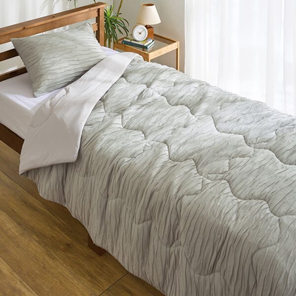 「ふんわり柔らかく軽い肌掛布団＆カバー（掛布団カバー）」｜詳細画像